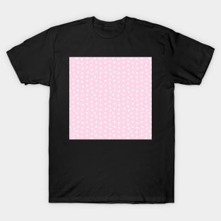 CUTE VALENTINES DAY VINTAGE RETRO WHITE AND PINK DOTS T-Shirt